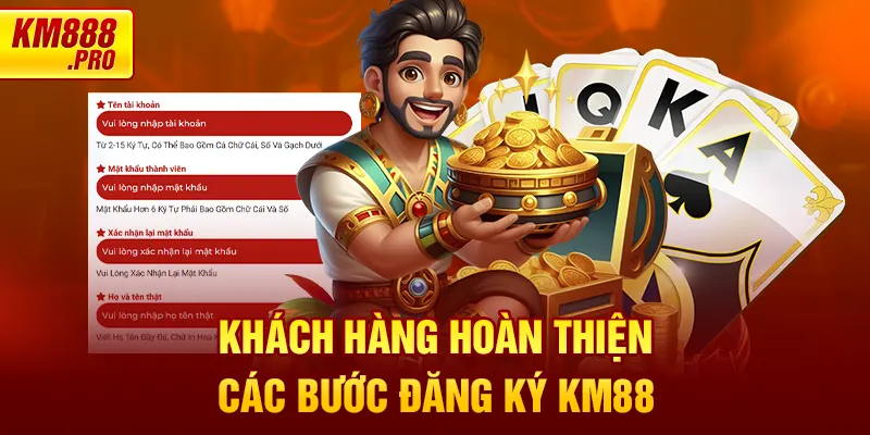 Khách hàng hoàn thiện các bước đăng ký KM88